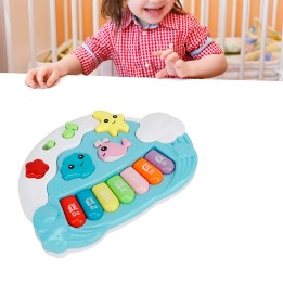 Piano Organeta Musical Animales Acuatico Bebes Niño+ Bateria
