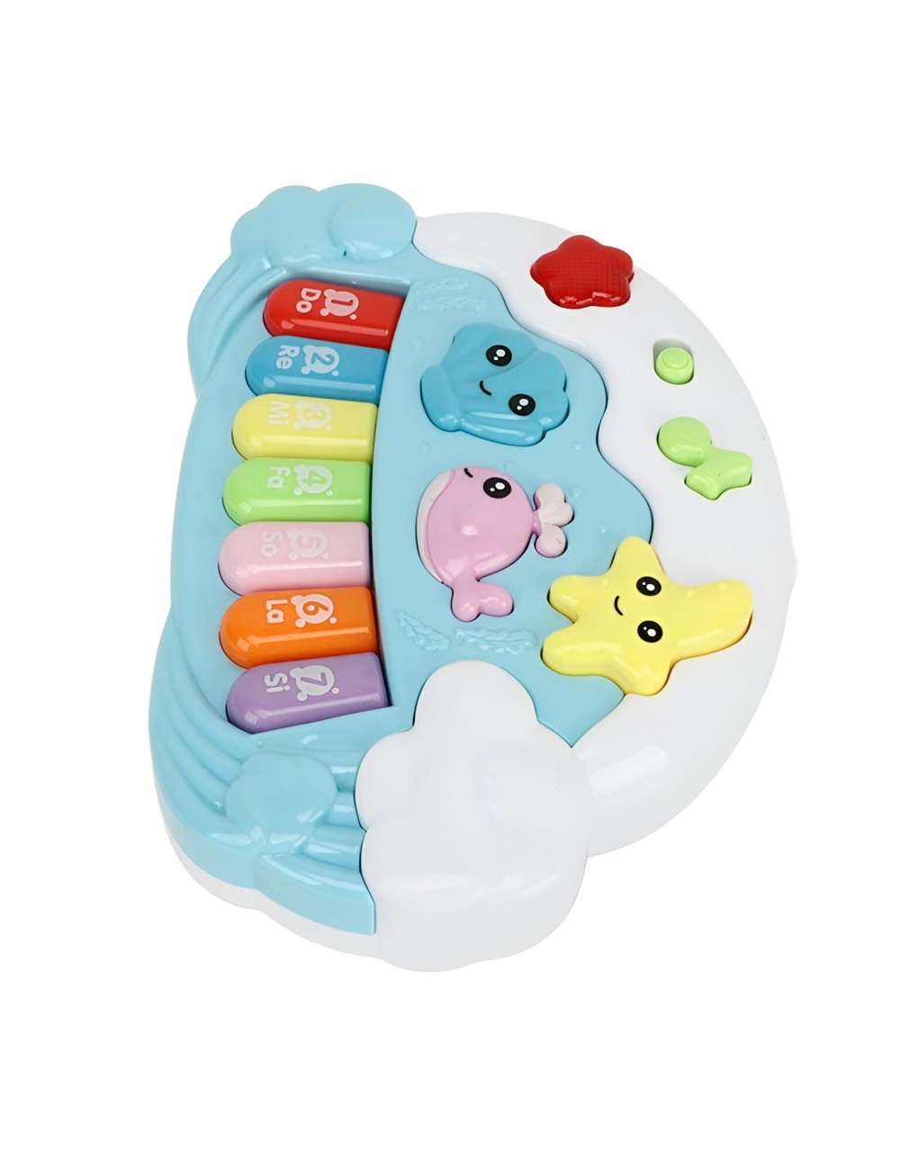 Piano Organeta Musical Animales Acuatico Bebes Niño+ Bateria