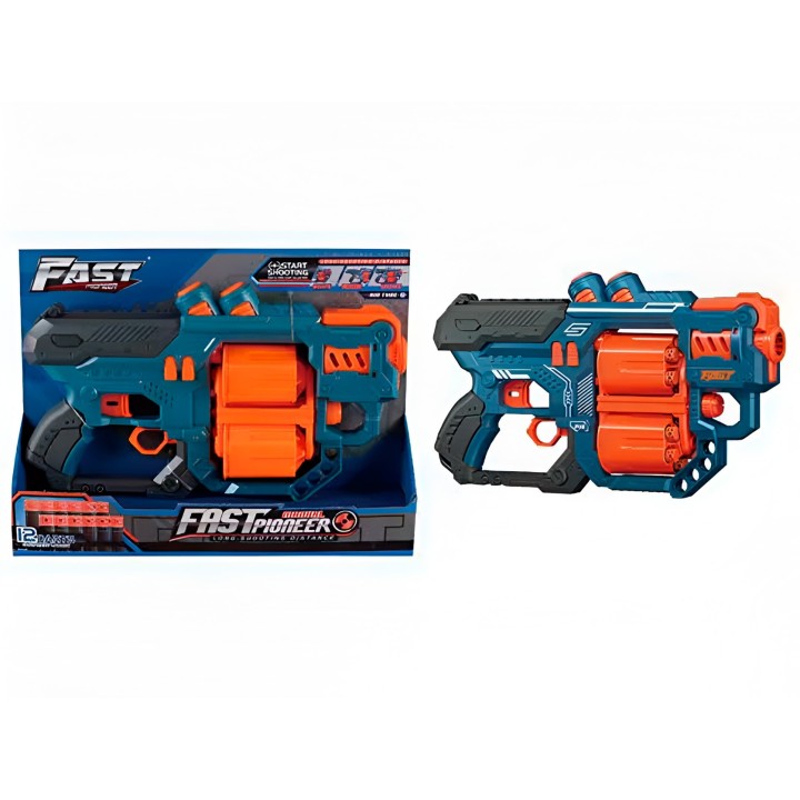 Pistola Lanza Dardos Nerf Multiples Juguete Niño Píoneer