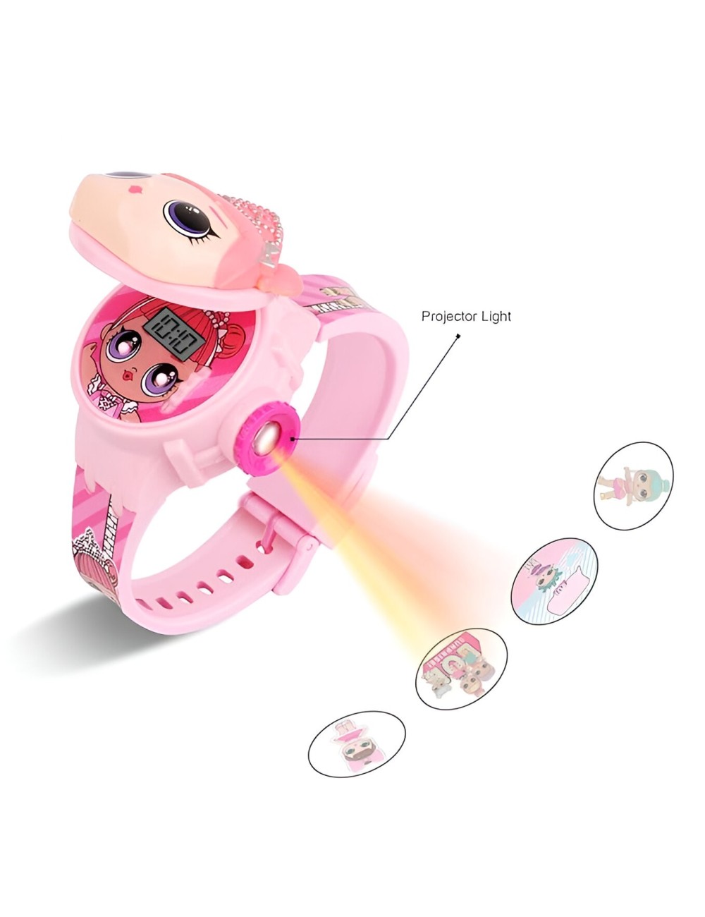 Reloj Niña Digital Proyector Figura Infantil Lol Muñeca