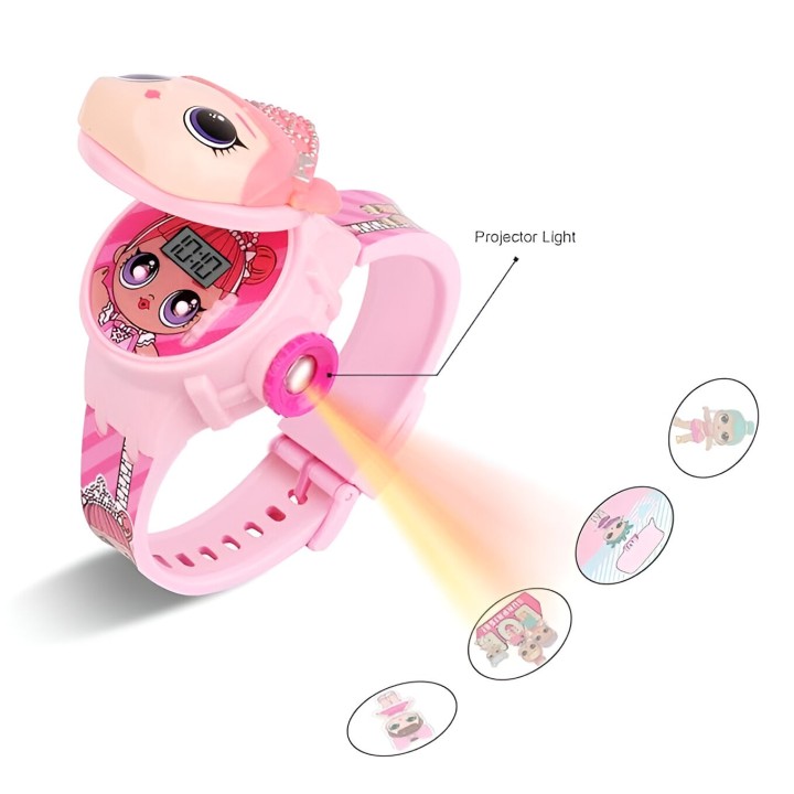 Reloj Niña Digital Proyector Figura Infantil Lol Muñeca