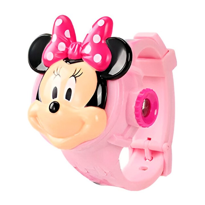 Reloj Niña Digital Proyector Figura Infantil Minnie Mouse
