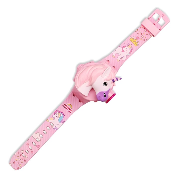 Reloj Niña Digital Proyector Figura Infantil Unicornio Pony