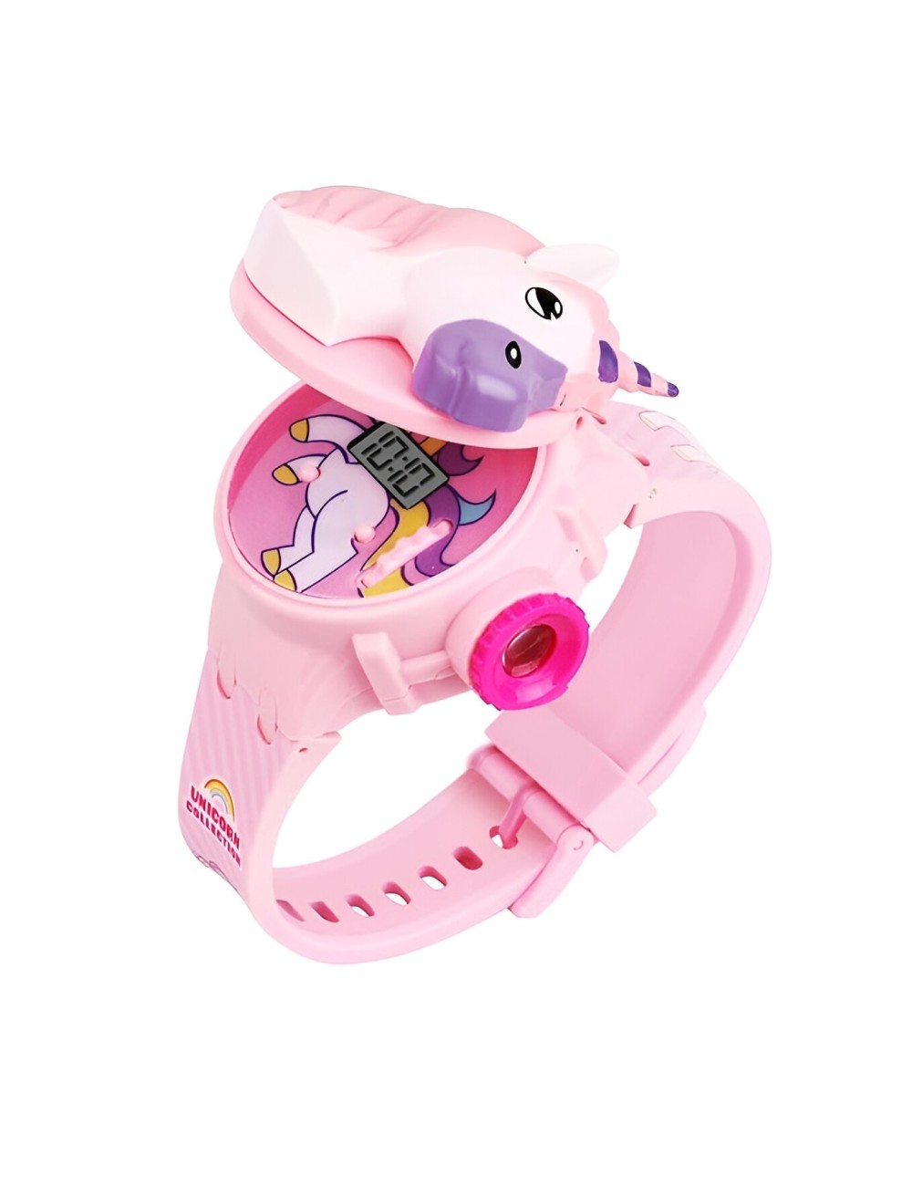 Reloj Niña Digital Proyector Figura Infantil Unicornio Pony