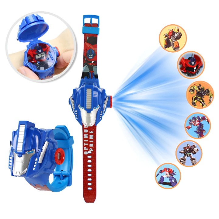 Reloj Niño Digital Proyector Figura Infantil Optimus Prime