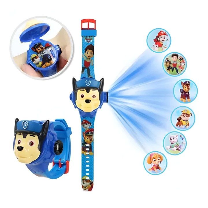 Reloj Niño Digital Proyector Figura Infantil Patrulla Canina