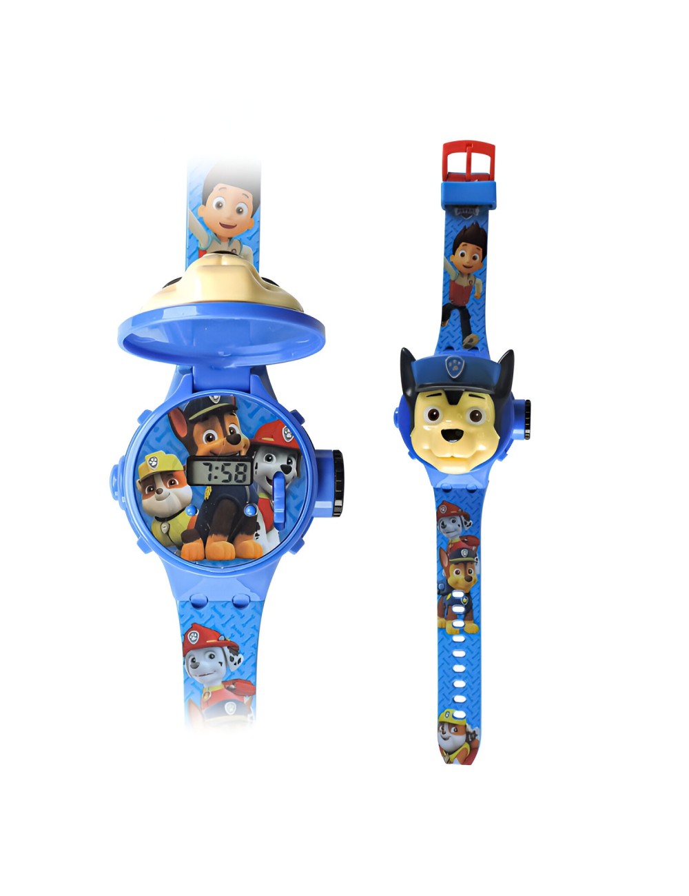 Reloj Niño Digital Proyector Figura Infantil Patrulla Canina