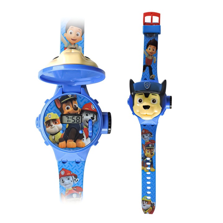 Reloj Niño Digital Proyector Figura Infantil Patrulla Canina