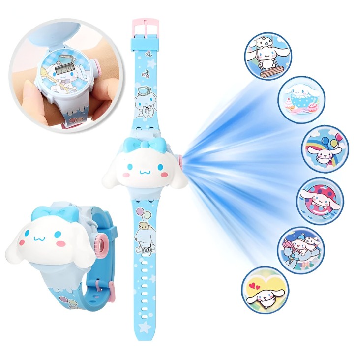 Reloj Niña Digital Proyector Figura Infantil Cinnamoroll