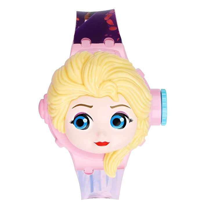 Reloj Niña Digital Proyector Figura Infantil Frozen
