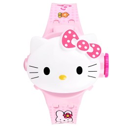 Reloj Niña Digital Proyector Figura Infantil Hello Kitty