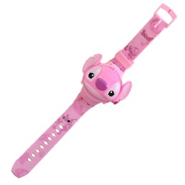 Reloj Niñas Digital Proyector Figura Infantil Angel Stitch