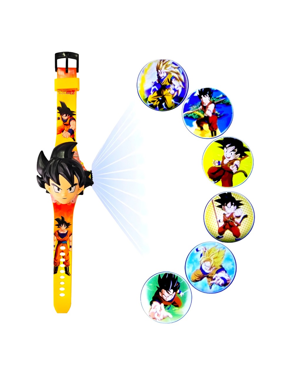 Reloj Niño Digital Proyector Figura Infantil Goku Dragonball