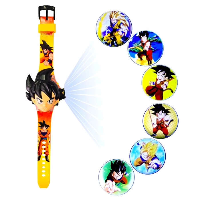 Reloj Niño Digital Proyector Figura Infantil Goku Dragonball