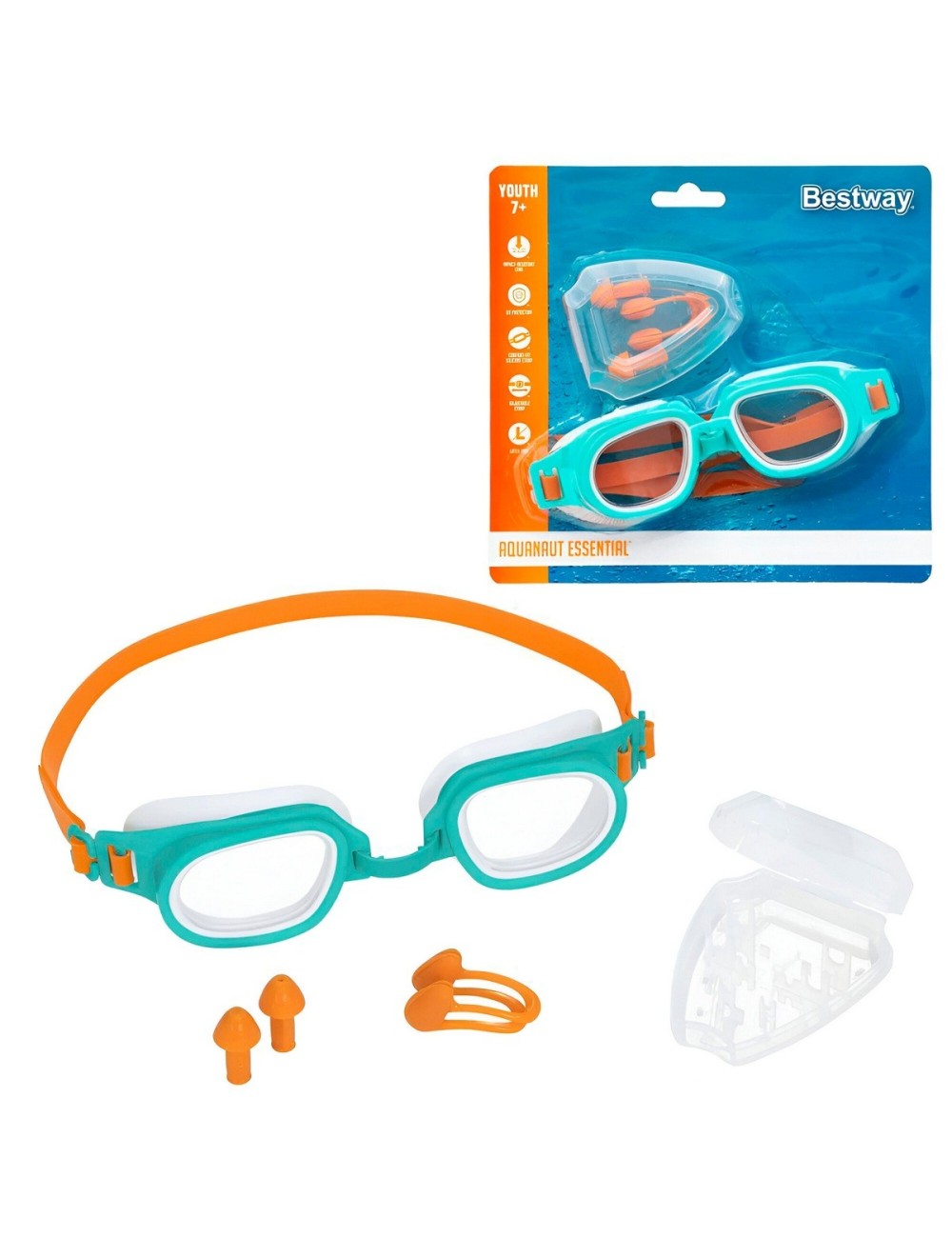 Gafas De Natacion Con Tapones Para Los Oídos Clip Nariz