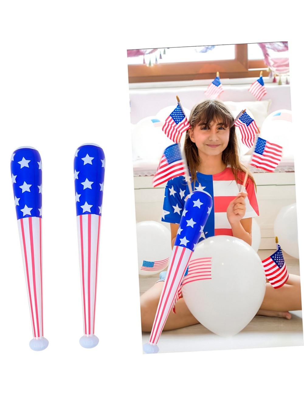 Baston Bate Inflable Bastones Palos Niños Juguete Adultos