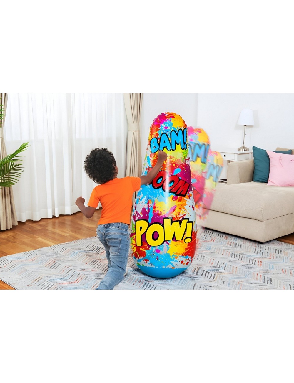 Puching Ball Inflable Niños Porfiado Multicolor Boom 52630