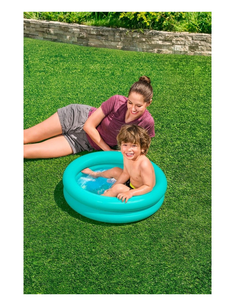 Alberca Inflable Circular Para Bebé Bestway Color 51061 Color Menta