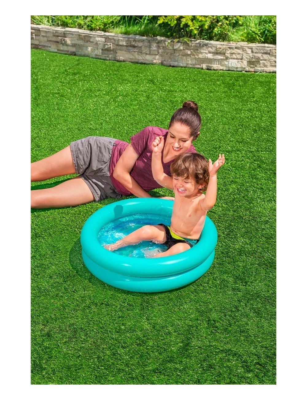 Alberca Inflable Circular Para Bebé Bestway Color 51061 Color Menta