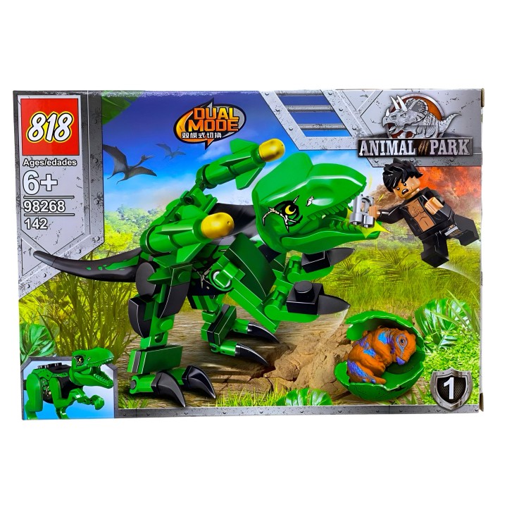 Dinosaurio Park X 4 Pcs Armables Armatodo Construcción