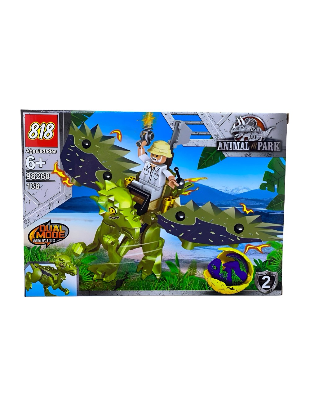 Dinosaurio Park X 4 Pcs Armables Armatodo Construcción