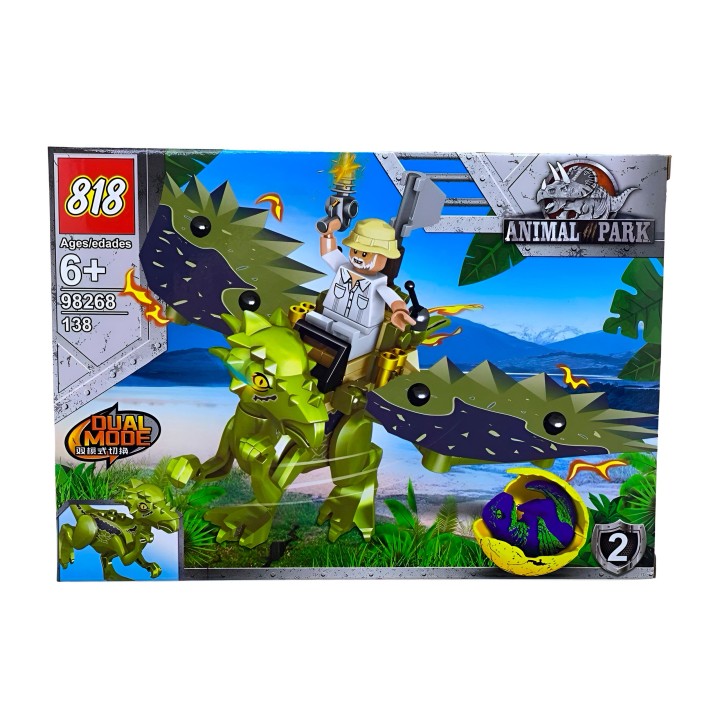 Dinosaurio Park X 4 Pcs Armables Armatodo Construcción