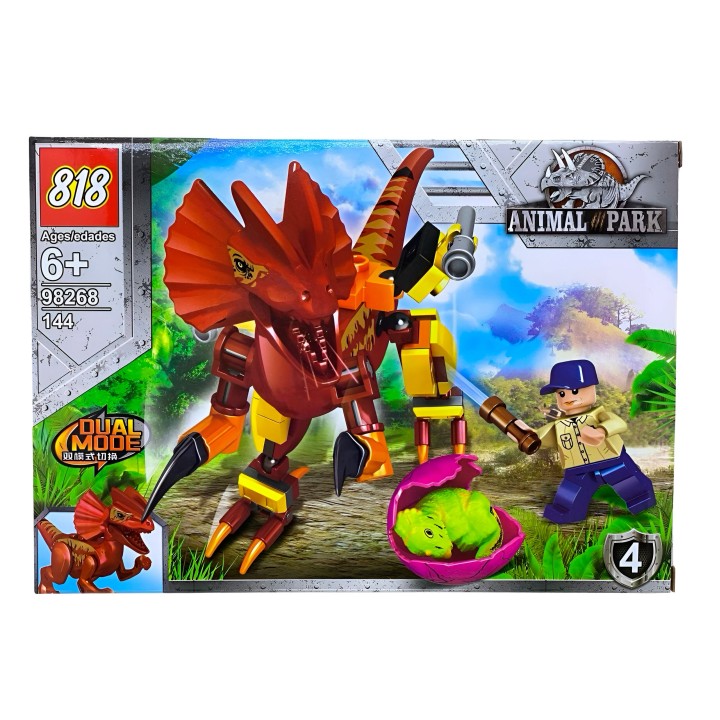 Dinosaurio Park X 4 Pcs Armables Armatodo Construcción