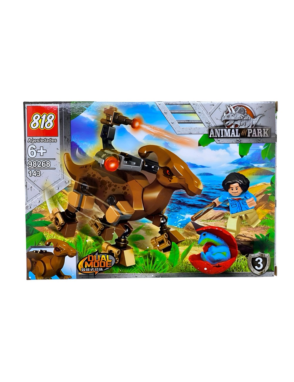 Dinosaurio Park X 4 Pcs Armables Armatodo Construcción