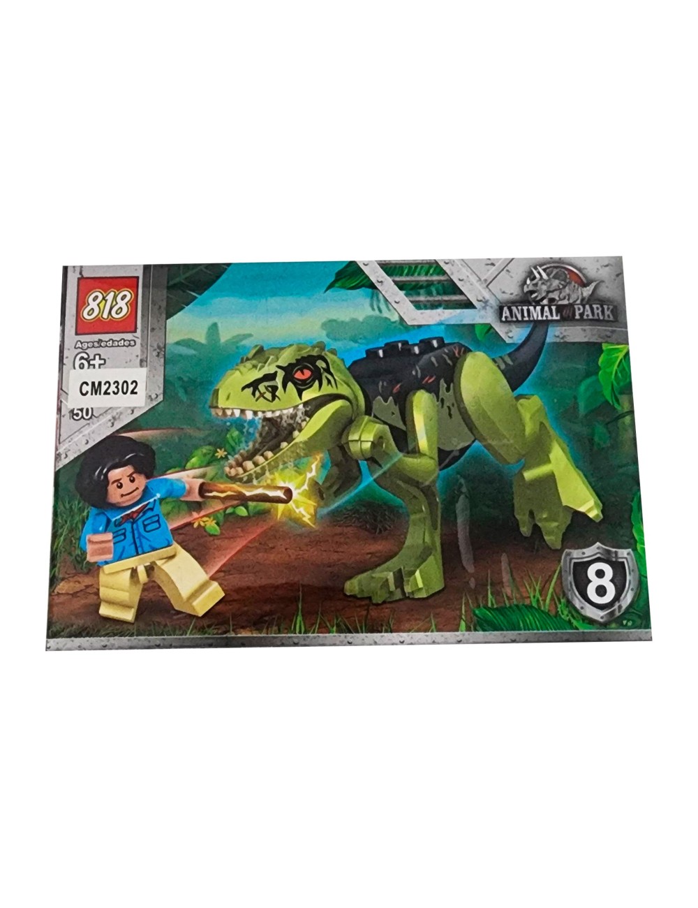 Dinosaurio Personaje X 8 Pcs Armables Armatodo Construcción