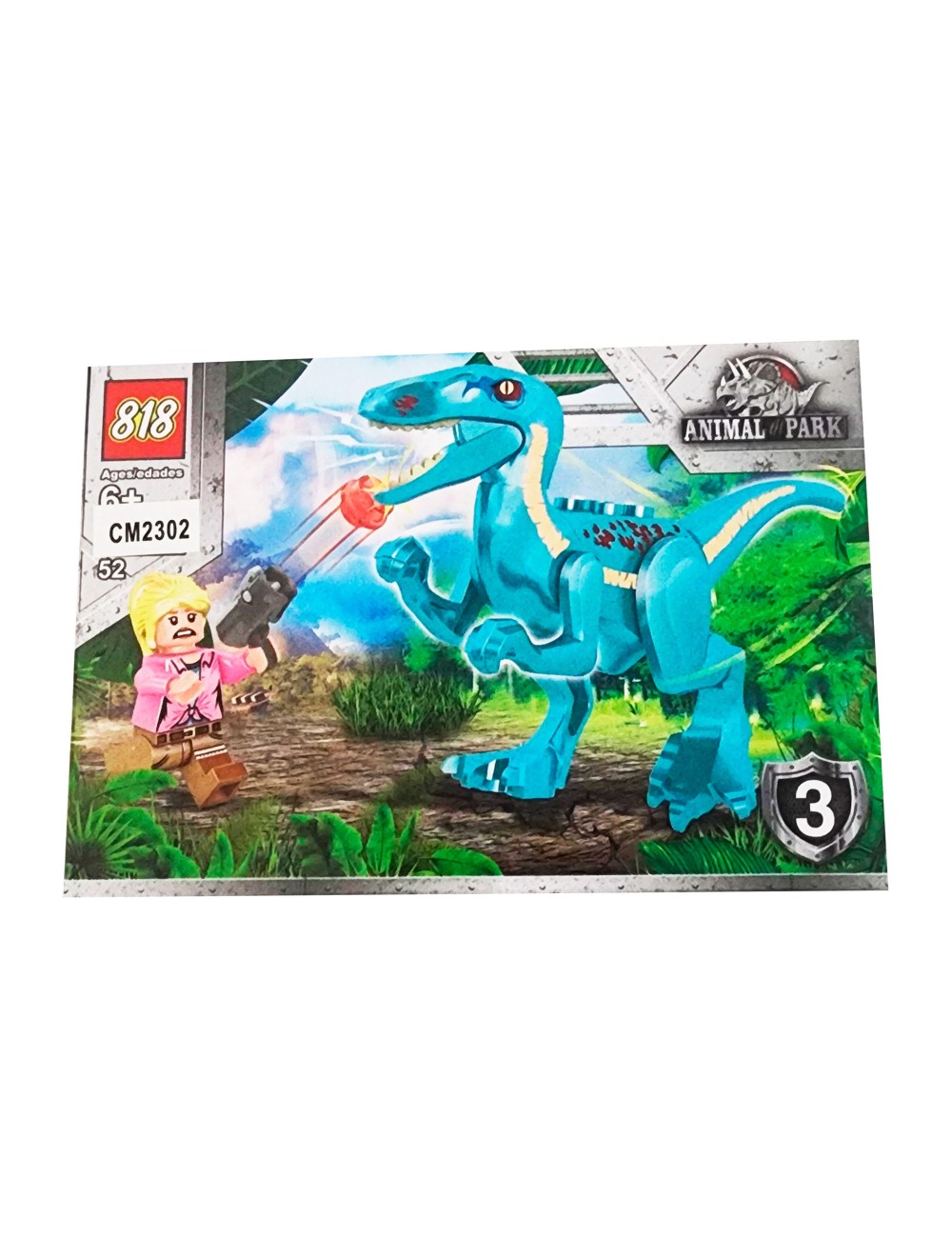 Dinosaurio Personaje X 8 Pcs Armables Armatodo Construcción