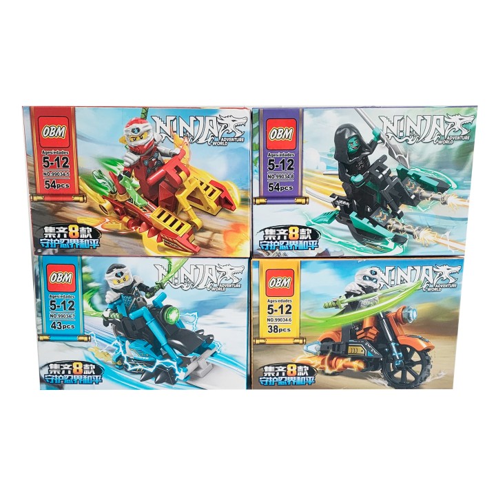 Ninja Vehiculo X 8 Pcs Armables Armatodo Construcción
