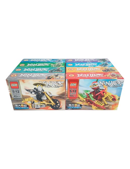Ninja Vehiculo X 8 Pcs Armables Armatodo Construcción