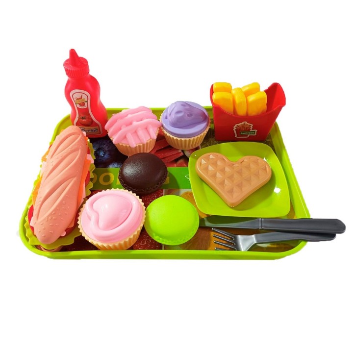 Comida Juguete Utencilios Tabla Niños Interactivo