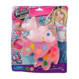 Kit De Maquillaje Para Niña Juguete Unicornio Sombras Color