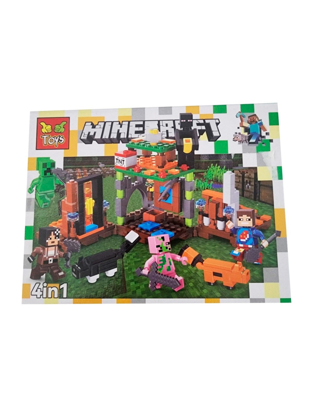 Minecraft Heroes X 4 Pcs Armables Armatodo Construcción