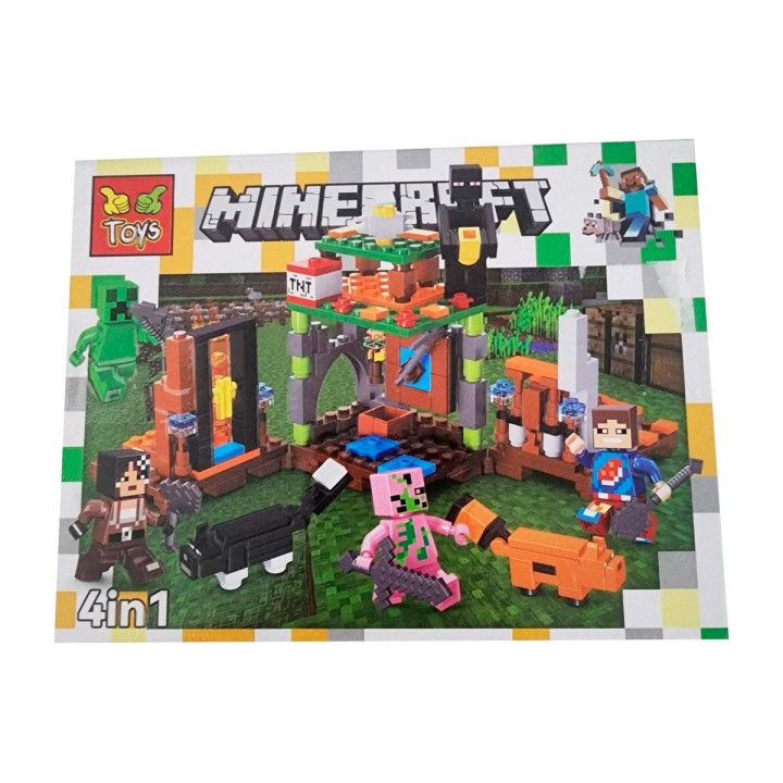 Minecraft Heroes X 4 Pcs Armables Armatodo Construcción