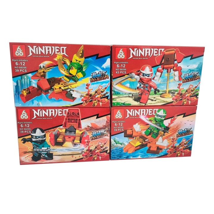 Superhéroes Ninja X 8 Pcs Armables Armatodo Construcción
