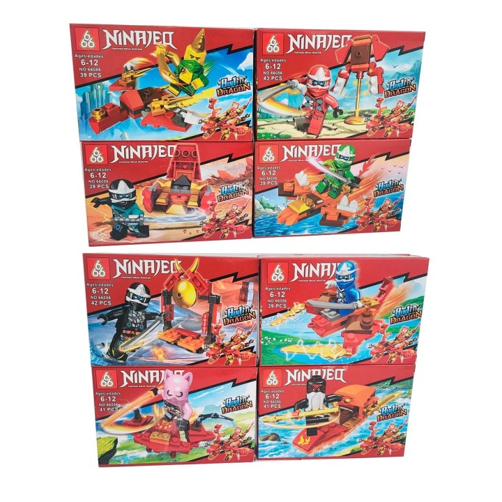 Superhéroes Ninja X 8 Pcs Armables Armatodo Construcción
