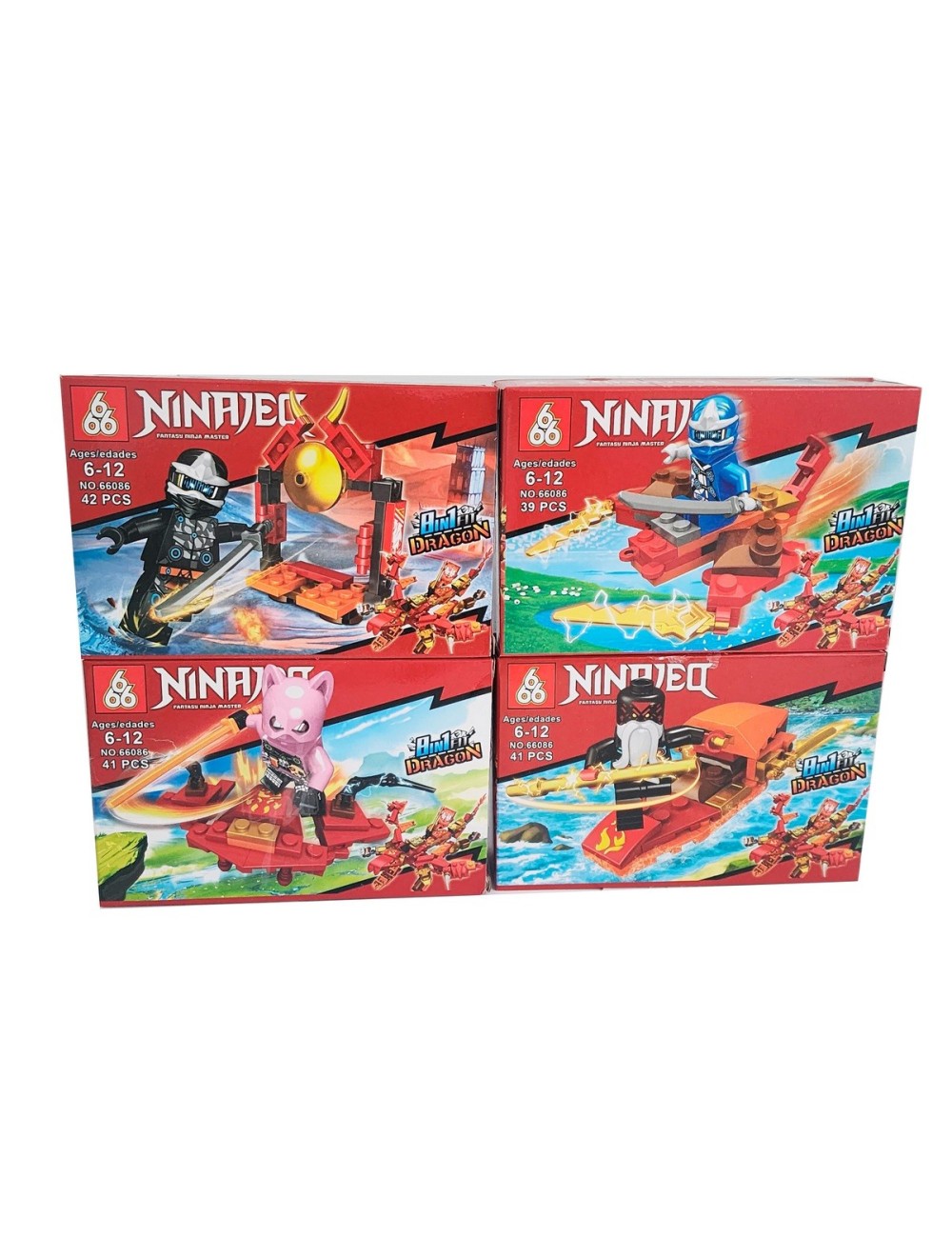 Superhéroes Ninja X 8 Pcs Armables Armatodo Construcción