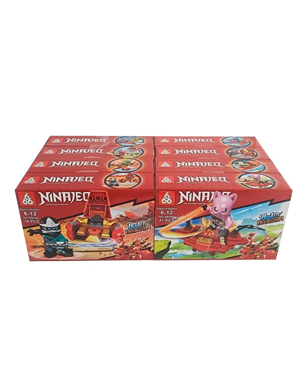 Superhéroes Ninja X 8 Pcs Armables Armatodo Construcción