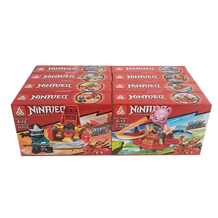 Superhéroes Ninja X 8 Pcs Armables Armatodo Construcción