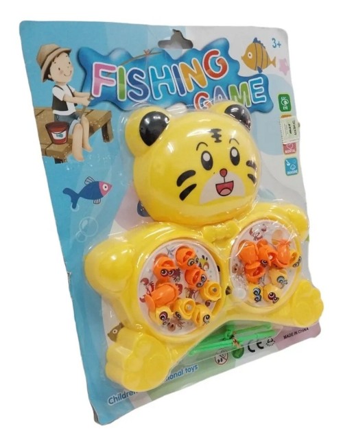 Juego De Pesca Iman Juguete Giratorio Infantil Tigre Niños