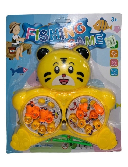 Juego De Pesca Iman Juguete Giratorio Infantil Tigre Niños