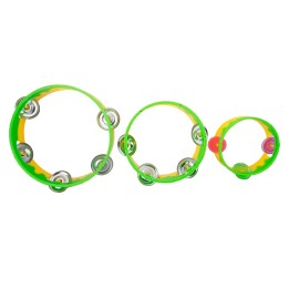 Pandereta Maraca Sonaja Interactiva X 3 Unidades
