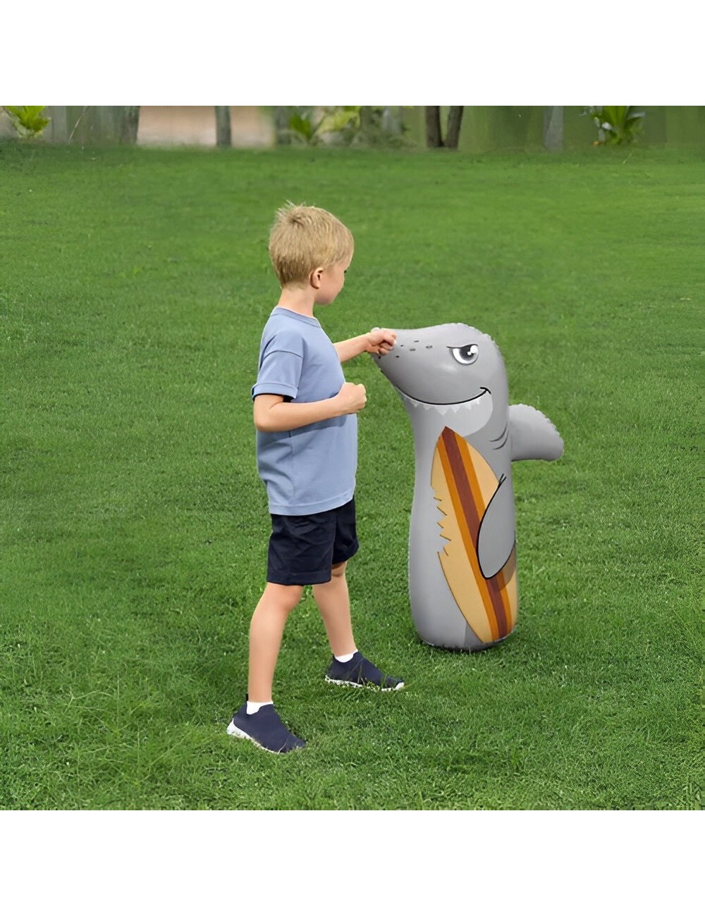 Puching Ball Inflable Infantil Bestway Porfiado Tiburon