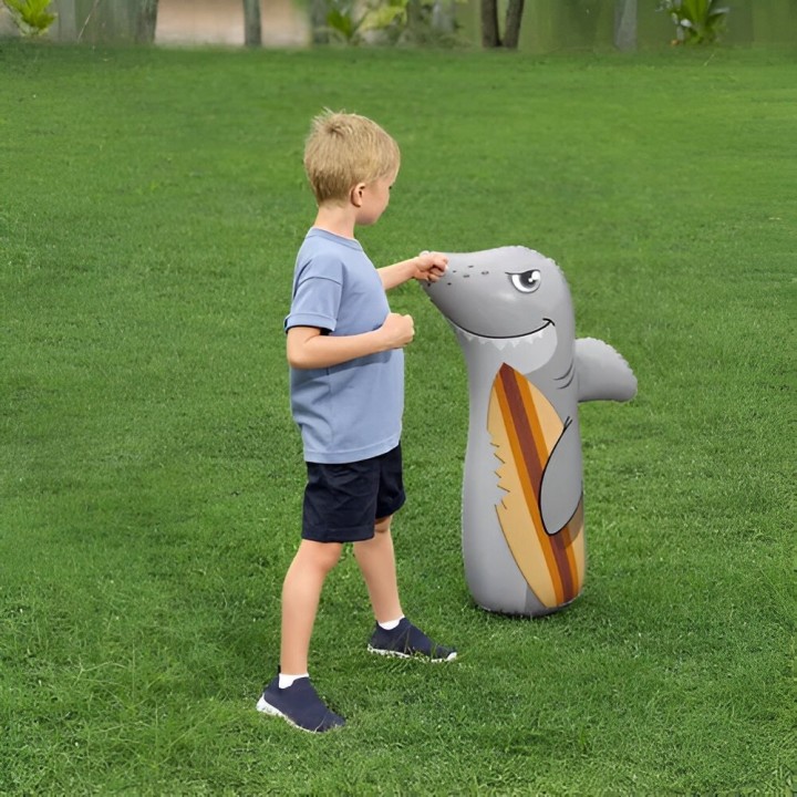 Puching Ball Inflable Infantil Bestway Porfiado Tiburon