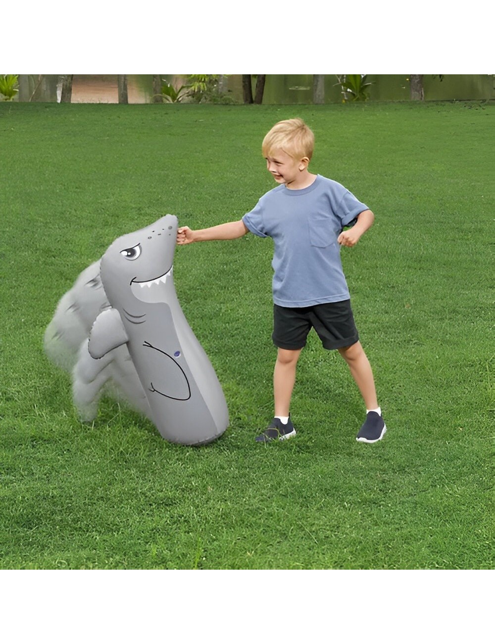 Puching Ball Inflable Infantil Bestway Porfiado Tiburon