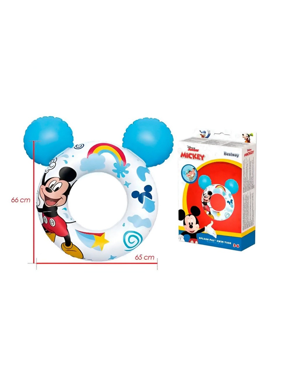 Flotador Piscina Aro Bestway Niños Mickey Mouse 9102k