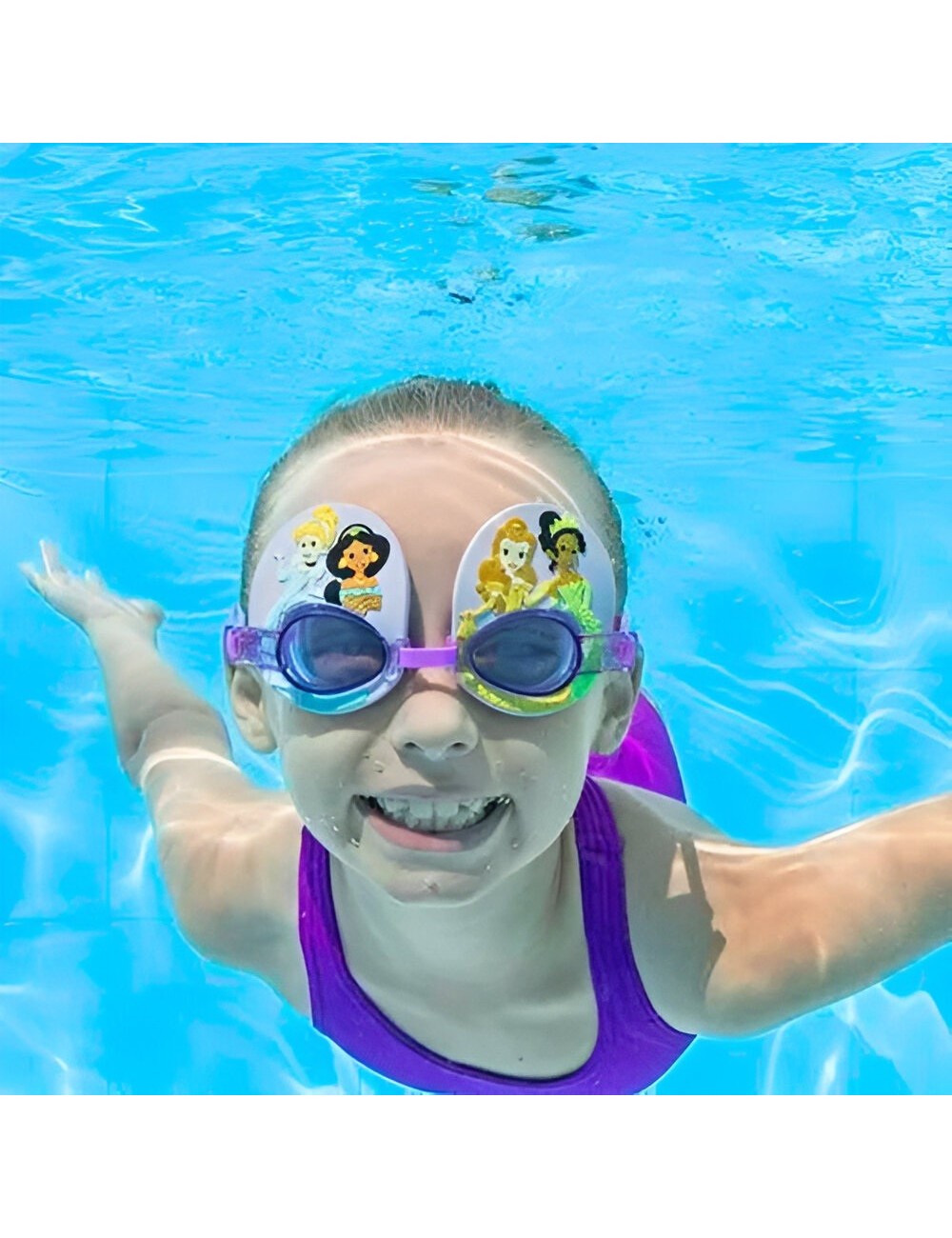 Gafas Infantiles Para Natacion 3 Años Diseño Princesa Niñas