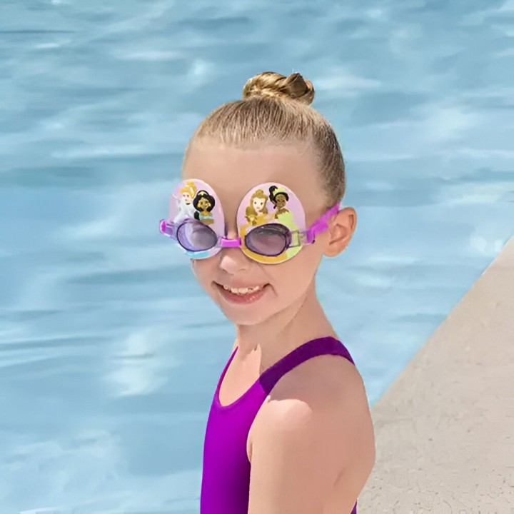 Gafas Infantiles Para Natacion 3 Años Diseño Princesa Niñas